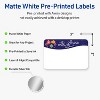Avery Labels, 2" x 3", Silver-Snowflakes, Matte, 80ct - 2 of 4