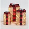 Everstar Set Of 3 UL Gift Box Sculpture, Gold - 4 of 4
