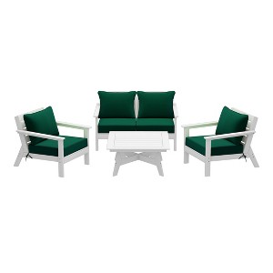 WestinTrends Avalon Outdoor 5-Piece Modular Sectional Patio Furniture Sofa Set - 1 of 4