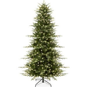 Best Choice Products Pre-Lit Artificial Aspen Noble Fir Christmas Tree w/ Branch Tips, LED Lights - 1 of 4