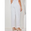 Catherines Women's Plus Size Knit Waist Linen Pant - 3 of 4