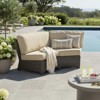 Covers & All Cabo 84 in L Curved Sofa, Willow Flat Wicker w / Sunbrella Cushion - 3 of 4
