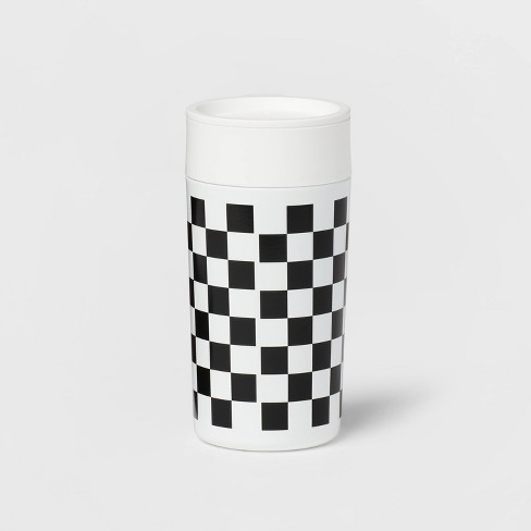 12oz Double Wall Coffee Tumbler Checkered - Room Essentials™ : Target