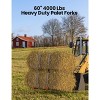 CuisinSmart Tractor Pallet Forks, Clamp On Pallet Forks with Adjustable Stabilizer Bar, Heavy Duty Tractor Bucket Forks for Skid Steer Tractor - 3 of 4