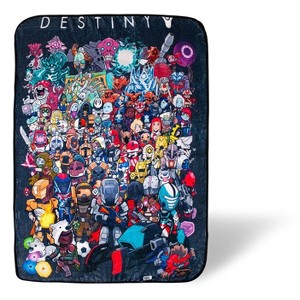 Surreal Entertainment Destiny Chibi Characters Lightweight Fleece Throw Blanket | 45 x 60 Inches - 1 of 4