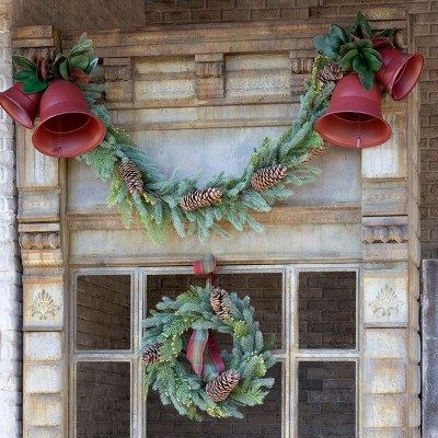 24" Green Pine Cone Artificial Christmas Wreath