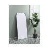 Elegant Lighting Metal Frame Arch Full Length Mirror 32x66 Inch in Black - 3 of 4