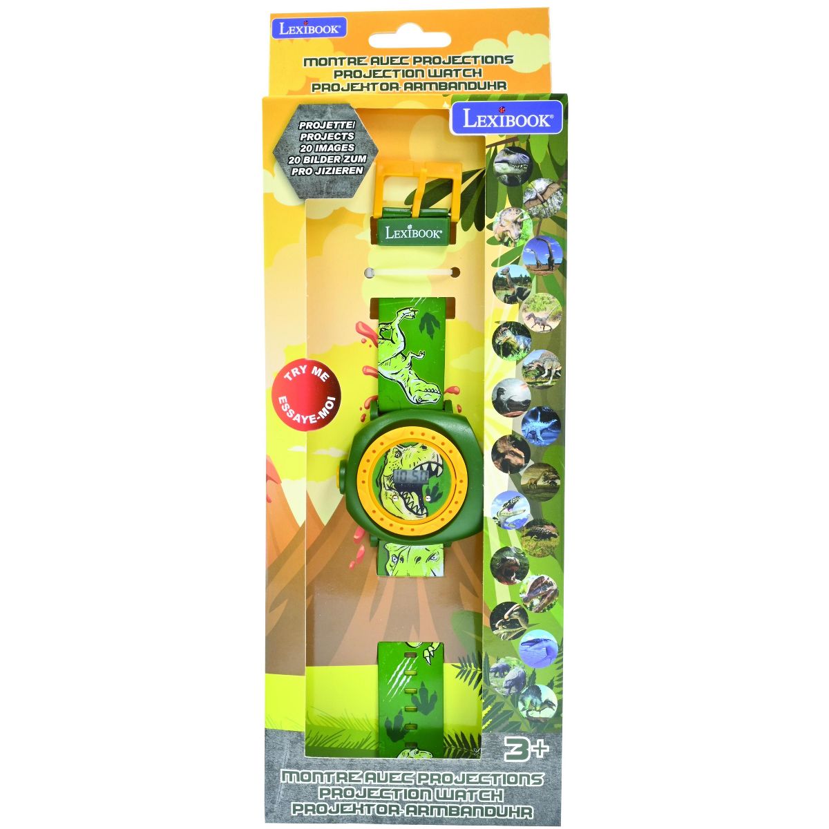 Lexibook Dinosaur, Adjustable projection watch digital screen, 20 images of Dinosaur, for Children - thumbnail 3