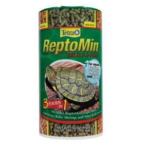 Tetra Food Variety for Aquatic Turtles, Newts and Frogs Fish Flavor Dry Reptile Food - 1.55oz - 1 of 4