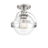 Savoy House Pendleton 1 - Light Semi-Flush Mount in  Satin Nickel - 3 of 4