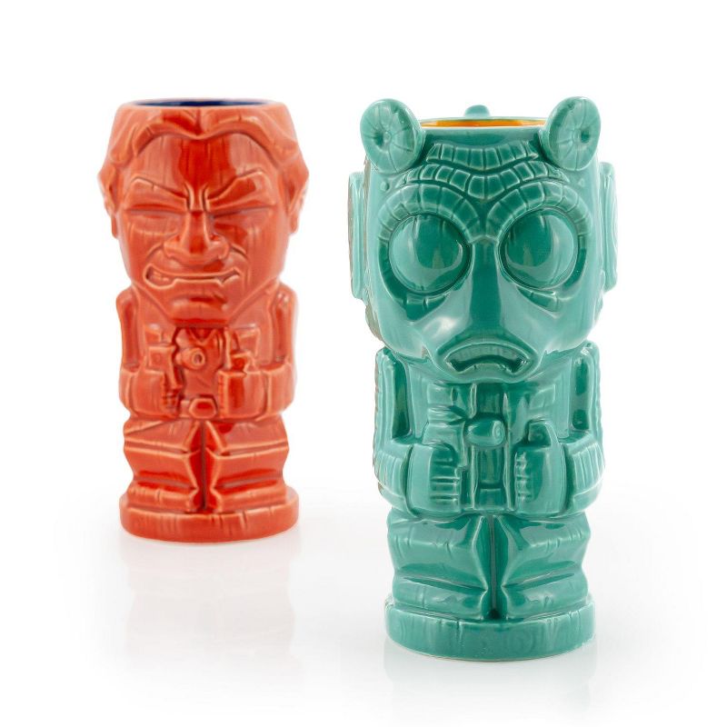 Beeline Creative Geeki Tikis Star Wars Han Solo & Greedo Mugs | Star Wars Tiki Style Ceramic Cups, 2 of 7
