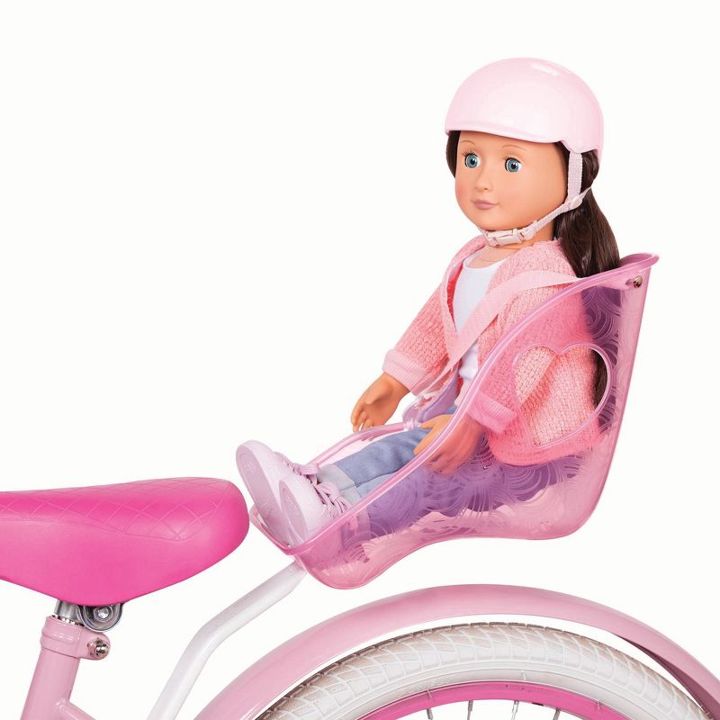 Our Generation Carry Me Doll Bike Seat Carrier &#38; Pink Helmet Accessory Set for 18&#39;&#39; Dolls, 2 of 4