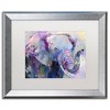 Richard Wallich 'Blue Elephant' Floating Brushed Aluminum Art - 2 of 4
