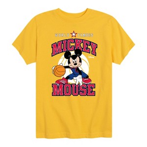 Boys' - Disney - Mickey Basketball Jersey Short Sleeve Graphic T-Shirt - 1 of 3