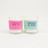 "Mom & Me" Mother's Day DIY Message Candle Green - Love x June - 3 of 4