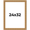 PosterPalooza | Contemporary Gold Picture Frame - UV Acrylic, Foam Board Backing, Hanging Hardware - 2 of 4