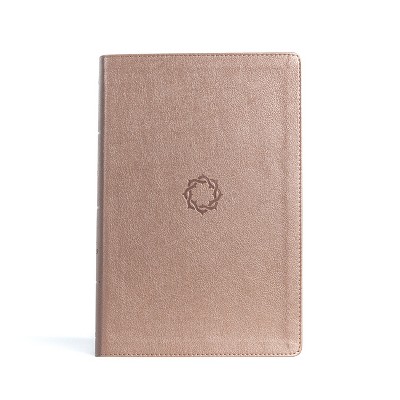 KJV Essential Teen Study Bible, Rose Gold Leathertouch, Indexed - by  Holman Bible Publishers (Leather Bound)