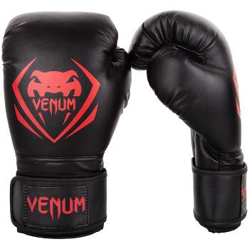 Venum Impact Hook and Loop Boxing Gloves - 10 oz. - Black/Bronze