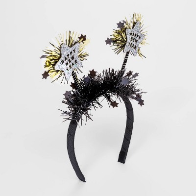Girls' 'Happy New Year' Headband - Cat & Jack™ Black
