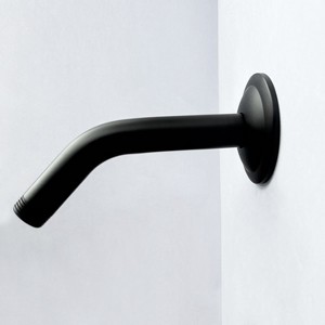 DOMETOUR Shower Arm with Flange, 1/2 NPT Tapered Threads, Rain Shower Head Arm, Wall Mount Shower Extension Arm - 1 of 4