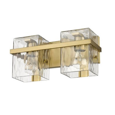 Bennington Modern Gold 2-Light Steel Vanity Fixture