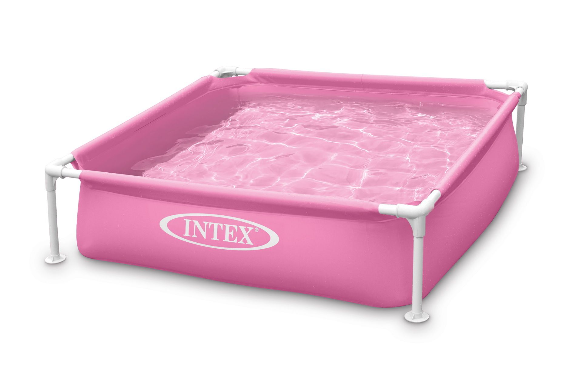 Intex Mini Frame Above Ground Swimming Pool Pink 48in X 48in X12in