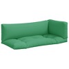vidaXL Pallet Cushions 3 pcs Green Fabric - 2 of 4