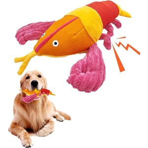 Plush Dog Toy, Squeak Lobster Toy, Interactive Natural Latex Patch Toy for Small/Medium/Large Dogs,Plush Chew Puppy Toys - 1 of 1