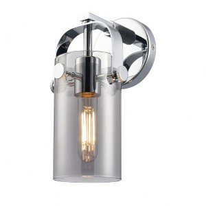 Pilaster II Cylinder - 1 Light Wall Sconce In Contemporary Style-10.5 Inches Tall and 4.5 Inches Wide - 1 of 1