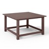 WestinTrends Dylan 5-Piece Outdoor Patio HDPE Adirondack Chair With Square Coffee Table Conversation Set - 4 of 4