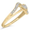 Haus of Brilliance 14K Yellow Gold Plated Silver Diamond Accent Filigree Heart Promise Ring - 4 of 4