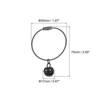 Unique Bargains Metal Smooth Durable Decoration DIY Crafts Key Chain Bell 5 Pcs - 3 of 4