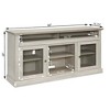 60" Farmhouse TV Stand for 65 Inch TVs - Stone Gray Media Console with Adjustable Shelves, Wood Entertainment Center for Living Room - 2 of 4