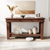 54-Inch Long Console Table, Wooden Entryway Table with 2 Drawers & Open Storage Shelf, for Entryway, Hallway, Living Room - 2 of 4