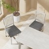 VECELO Rustic Wooden Dining Chairs Set of 2/4/6, Rubber Wood Kitchen Chairs with Padded Seat & Elegant Hollowed Backrest, Gray - 4 of 4