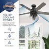 Hunter 52" Lochemeade Matte Black Lighted Ceiling Fan with 5 Blades and Handheld Remote for Ultimate Cooling Experience - 2 of 4