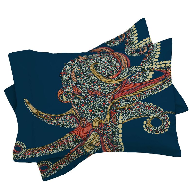 Valentina Ramos Azzuli Comforter Set - Blue Deny Designs, 4 of 8