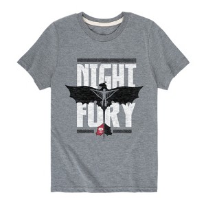 Boys' - How to Train Your Dragon - Night Fury Flight Short Sleeve Graphic T-Shirt - 1 of 3