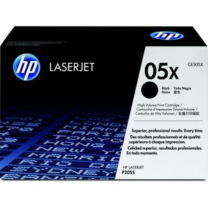 HP Inc. 05X High Yield Black Original LaserJet Toner Cartridge, ~6,500 pages, CE505X - 1 of 4