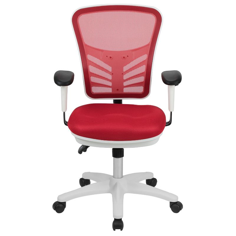 Flash Furniture Mid-Back Mesh Multifunction Executive Swivel Ergonomic Office Chair with Adjustable Arms, 3 of 14
