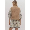 Women's Quilted Button Up Vest - entro - 2 of 4