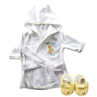 Luvable Friends Unisex Baby Cotton Terry Bathrobe, Yellow : Target