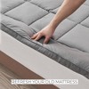 Quilted Ultra Loft Down Alternative Mattress Pad Topper Light Gray - Isla Jade - image 4 of 4