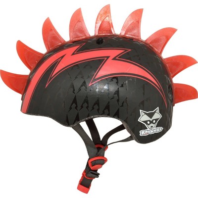 Raskullz LED Bolt Light Up Mohawk Child Helmet - Black/Red_3