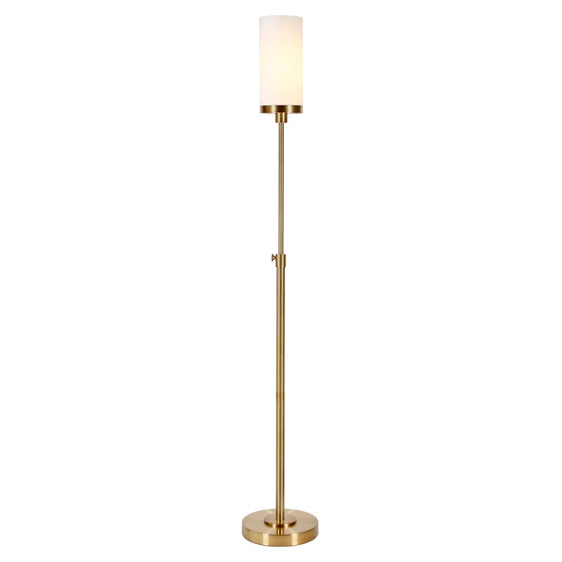 Hampton & Thyme 66" Tall Floor Lamp with Glass Shade, 4 of 10