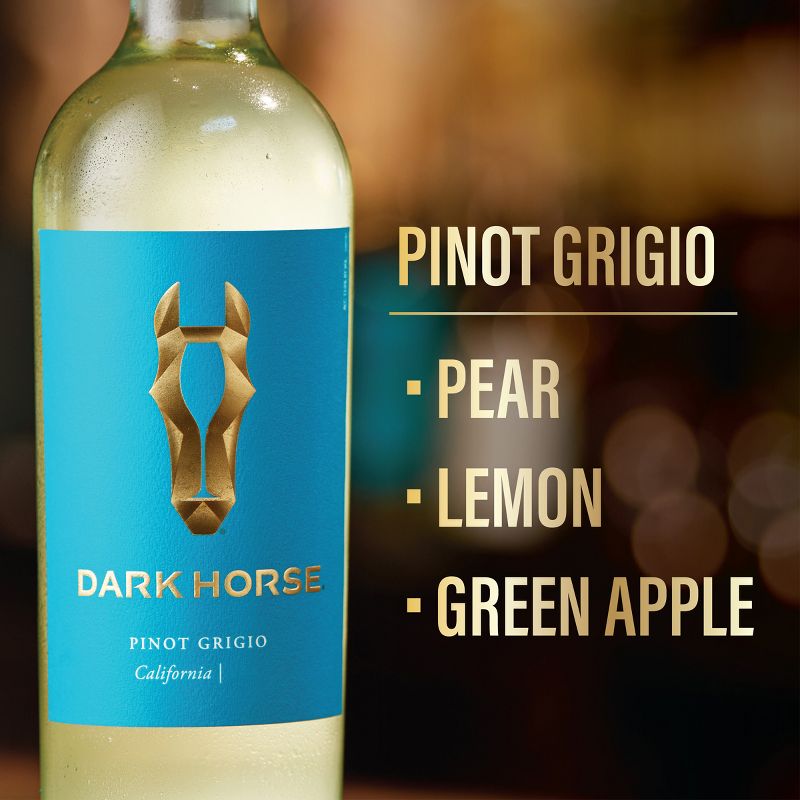 Dark Horse Pinot Grigio White Wine - 750ml Bottle, 5 of 9