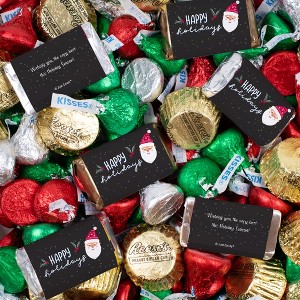 Santa Themed Exclusive Chocolate Mix - Miniatures, Holiday Kisses & Mini PB Cups - 1 of 4