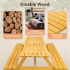 NicBex Outdoor Dining Set Picnic Furniture,All-in-1 Patio Picnic Set with Umbrella Hole,Set of 6/8,Conversation Set for Backyard&Garden - 3 of 4