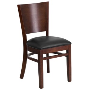 Flash Furniture Solid Back Wooden Restaurant Chair - 1 of 4
