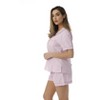 Cocoom Button-Down Pajama Short Set  Trendy Pink Sleepwear - 2 of 4